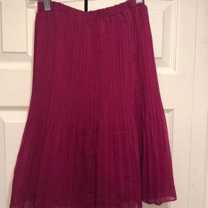 Pink Pleated Skirt